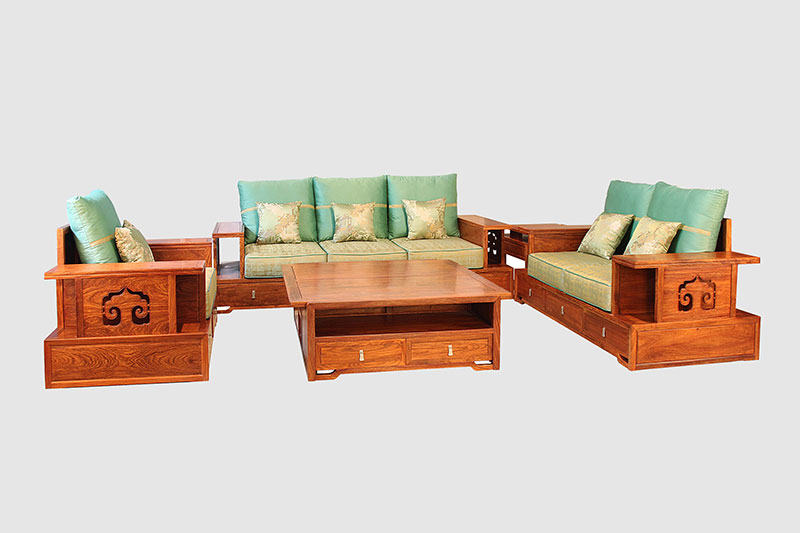 渭南中式实木沙发简直太美了